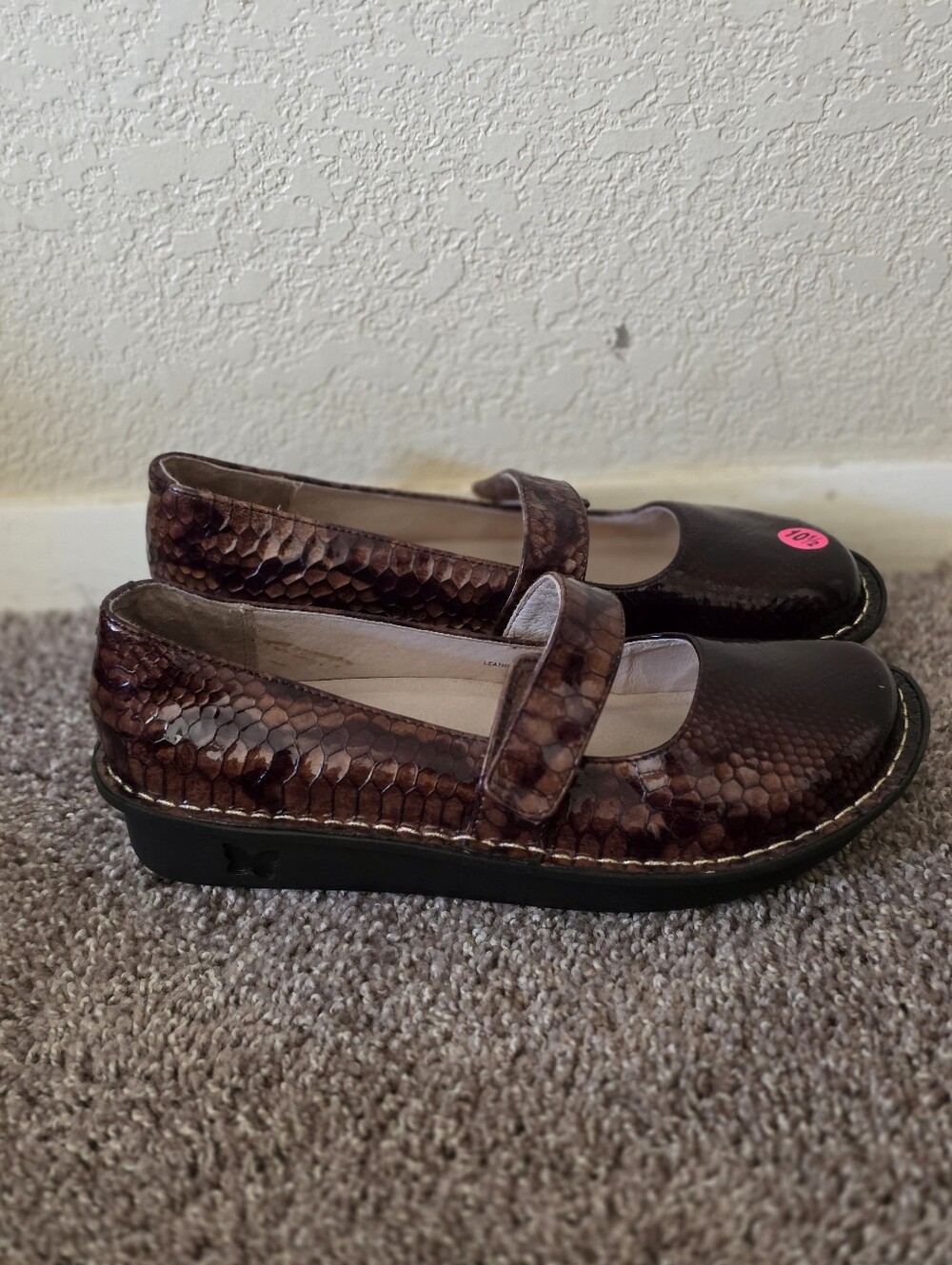 Alegria Women Shoes Size 41 Brown.